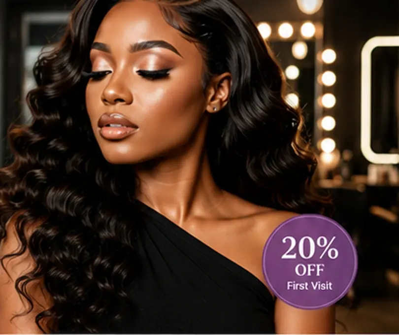 Elegant salon beauty portrait