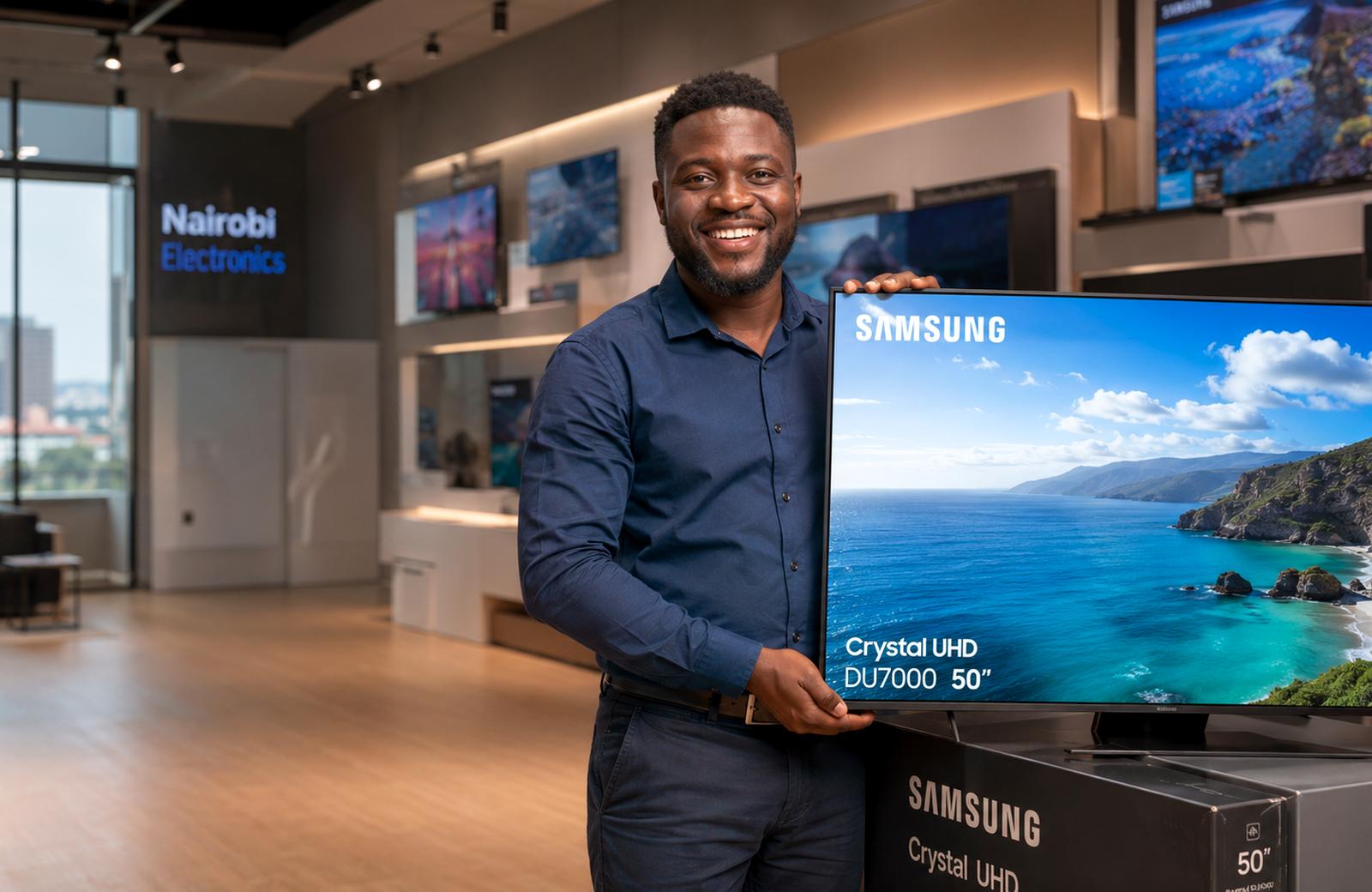 Premium smart television showroom demo