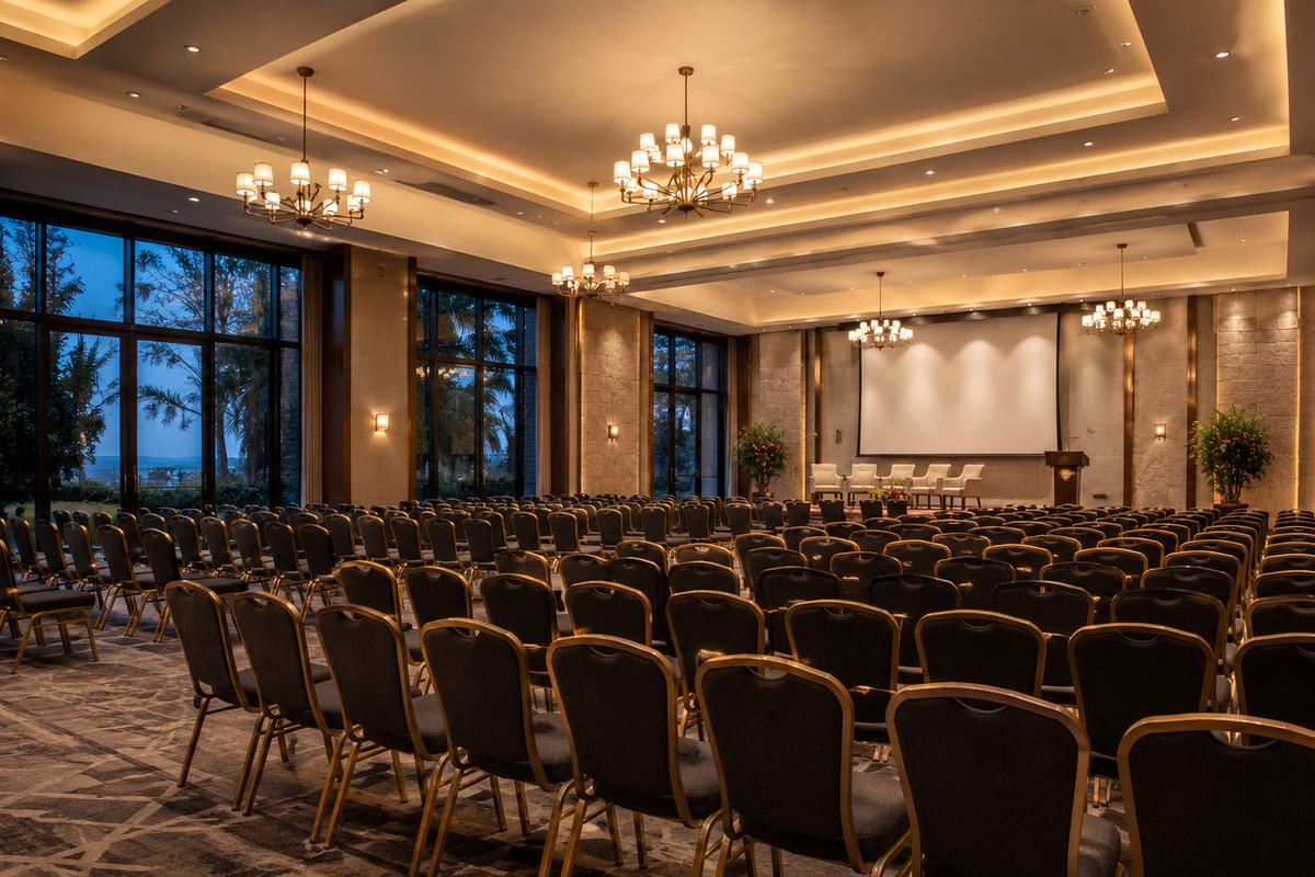 Modern workspace for business travellers
