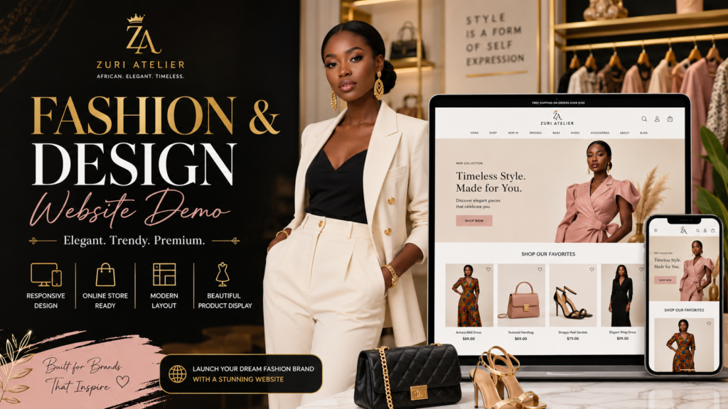 Fashion & Design Website Demo