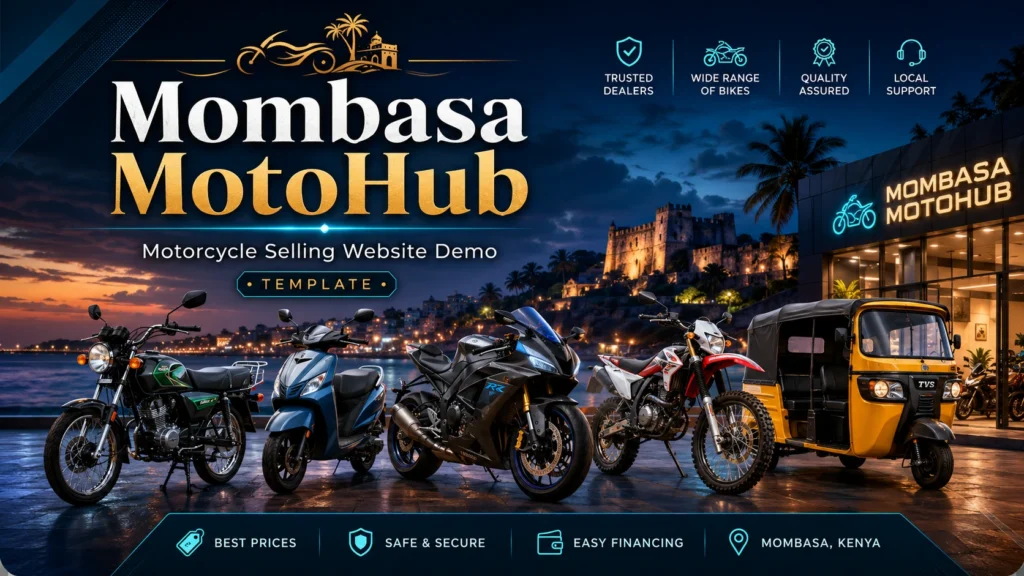 Mombasa MotoHub Motorcycle Selling Demo